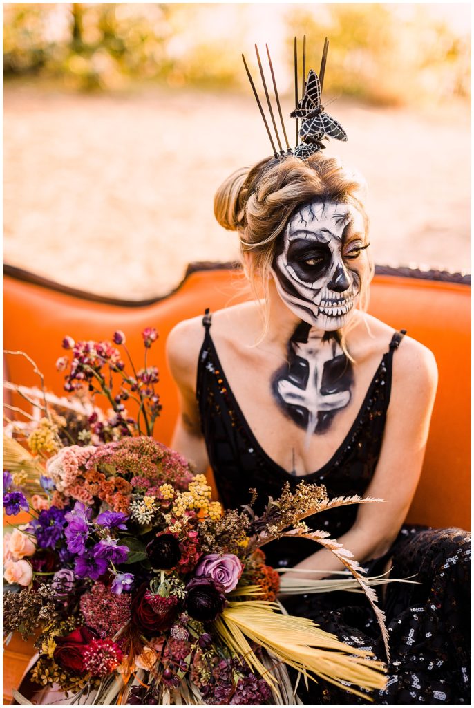 Skull Inspired Wedding Make up